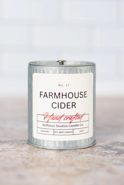 Farmhouse Cider Tin Farmhouse Candle