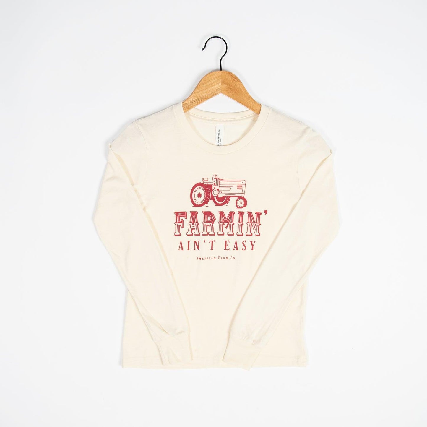 Farmin’ Ain’t Easy Red Toddler/Youth Long Sleeve - American Farm Company
