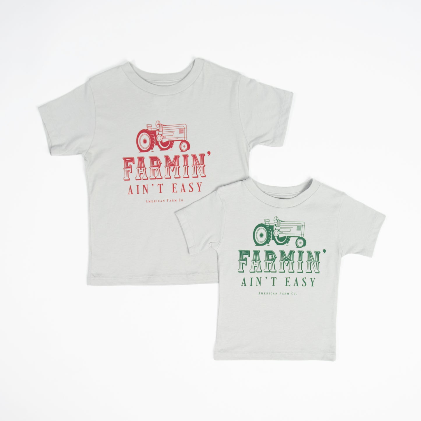 ‘Farmin’ Ain’t Easy’ Green Toddler/Youth Tees