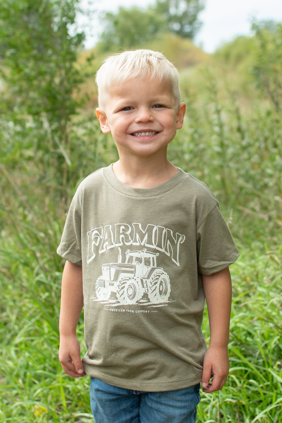'Farmin' Tractor Toddler/Youth T-Shirt