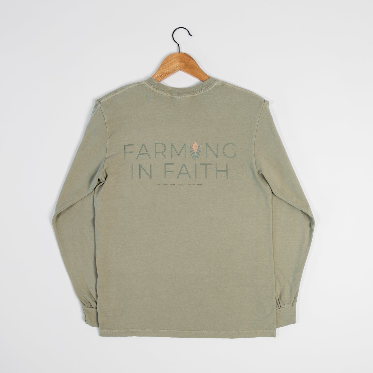 Farming in Faith 2 Sided Long Sleeve