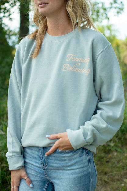 'Farming Is Believing' Crewneck