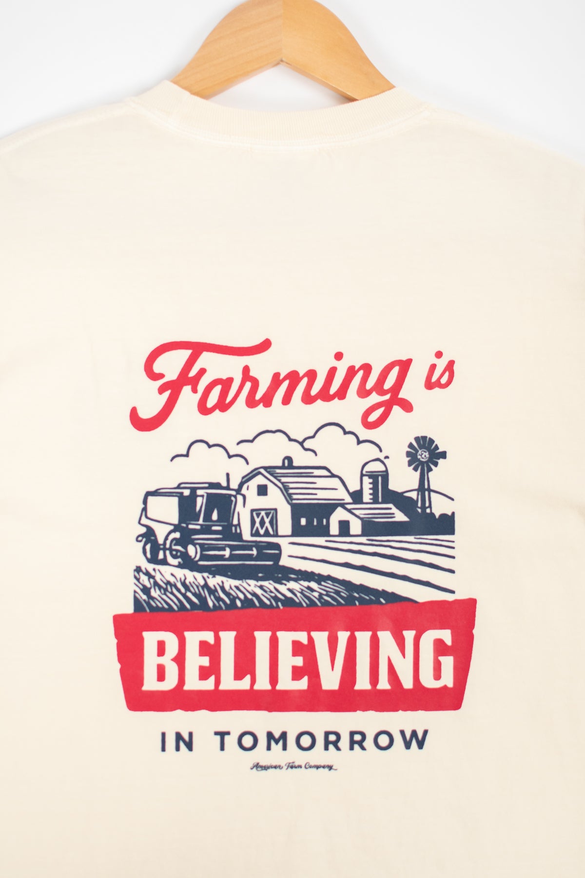 'Farming Is Believing In Tomorrow' Ivory Tee