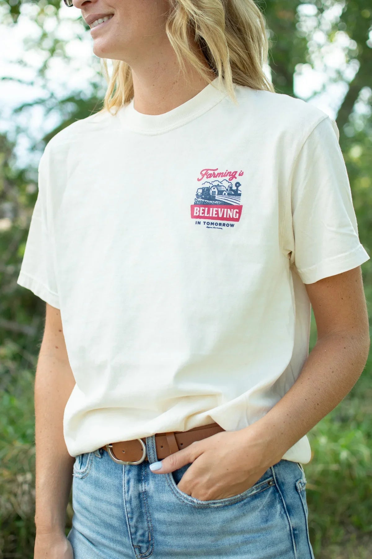 FarmingIsBelievingInTomorrow_IvoryTee_front [F] [LS]