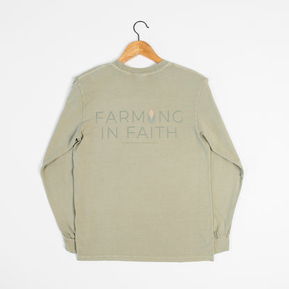 'Farming in Faith' 2 Sided Long Sleeve