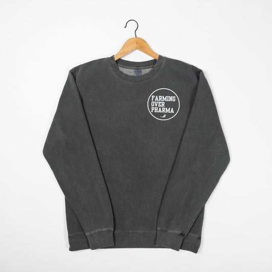 Farming Over Pharma Charcoal Crewneck - American Farm Company
