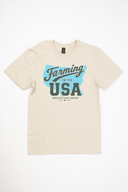'Farming in the USA' Adult T-Shirt