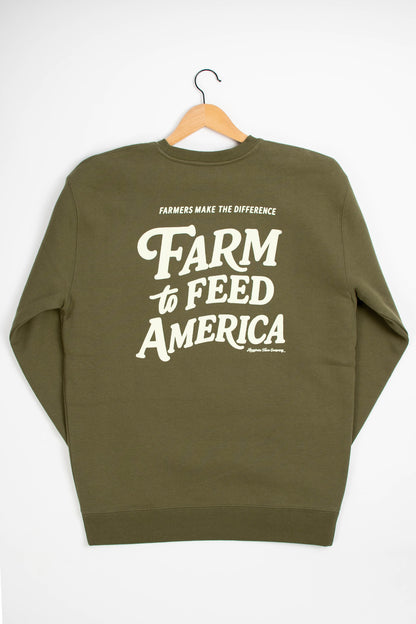'Farm to Feed America' Crewneck