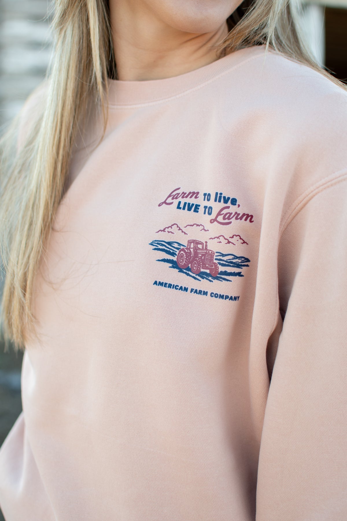 'Farm to Live, Live to Farm' Crewneck