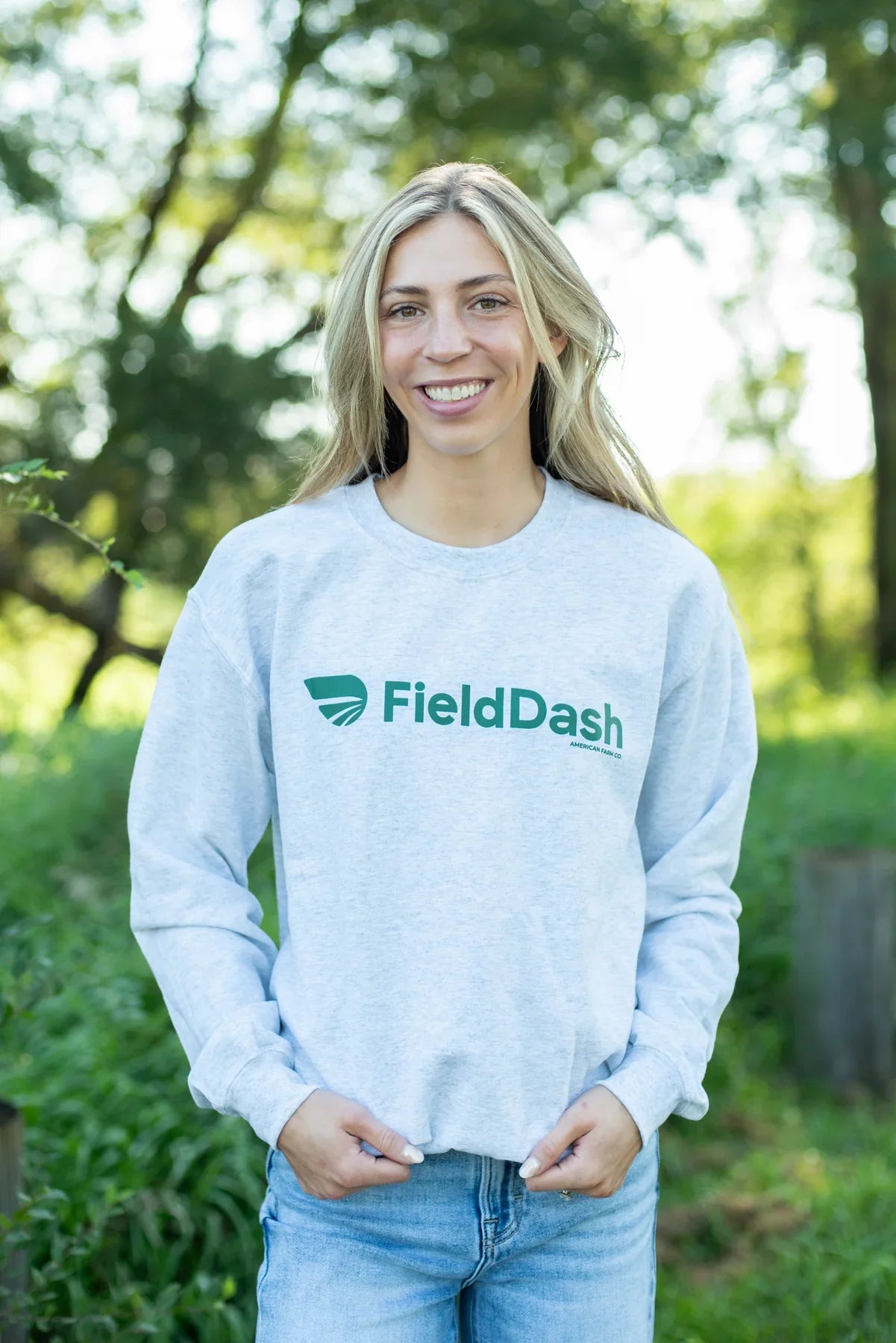 'FieldDash' Ash Crewneck