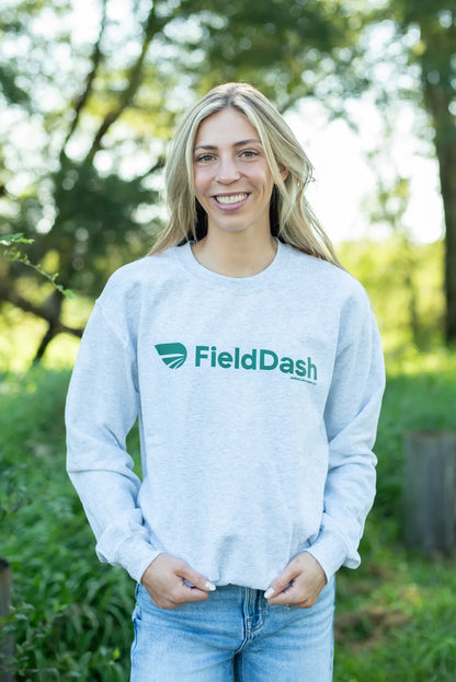 'FieldDash' Ash Crewneck