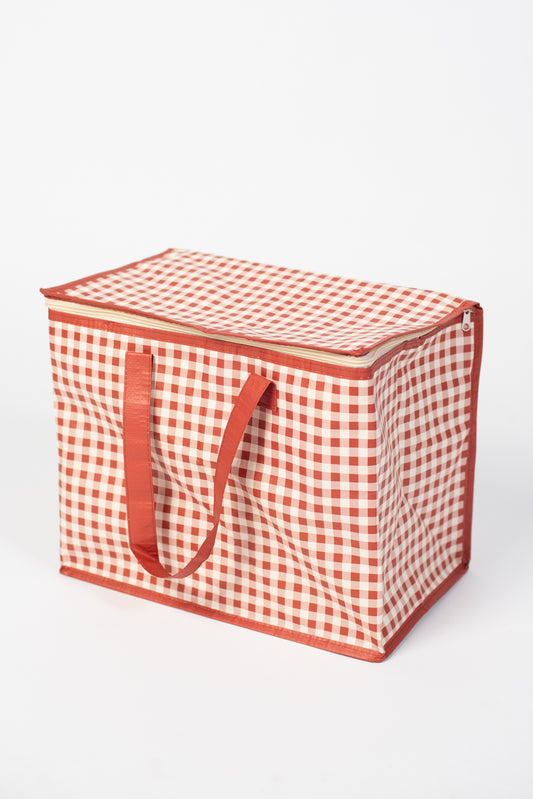 Field Delivery Meal Bag - Rust Gingham