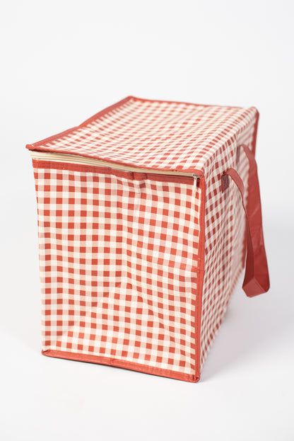 Field Delivery Meal Bag - Rust Gingham