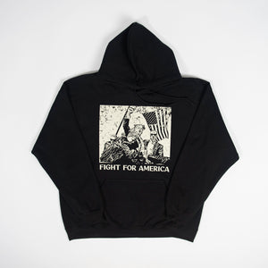‘Fight For America’ Black Hoodie - Trump ‘24