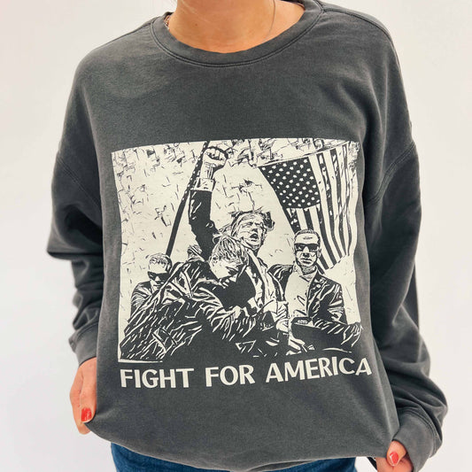 ‘Fight for America’ Pepper Crewneck