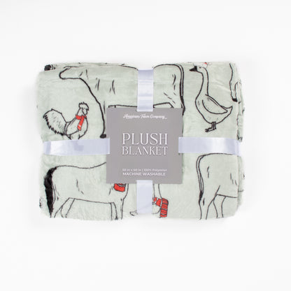 Filthy Animals Christmas Plush Blanket