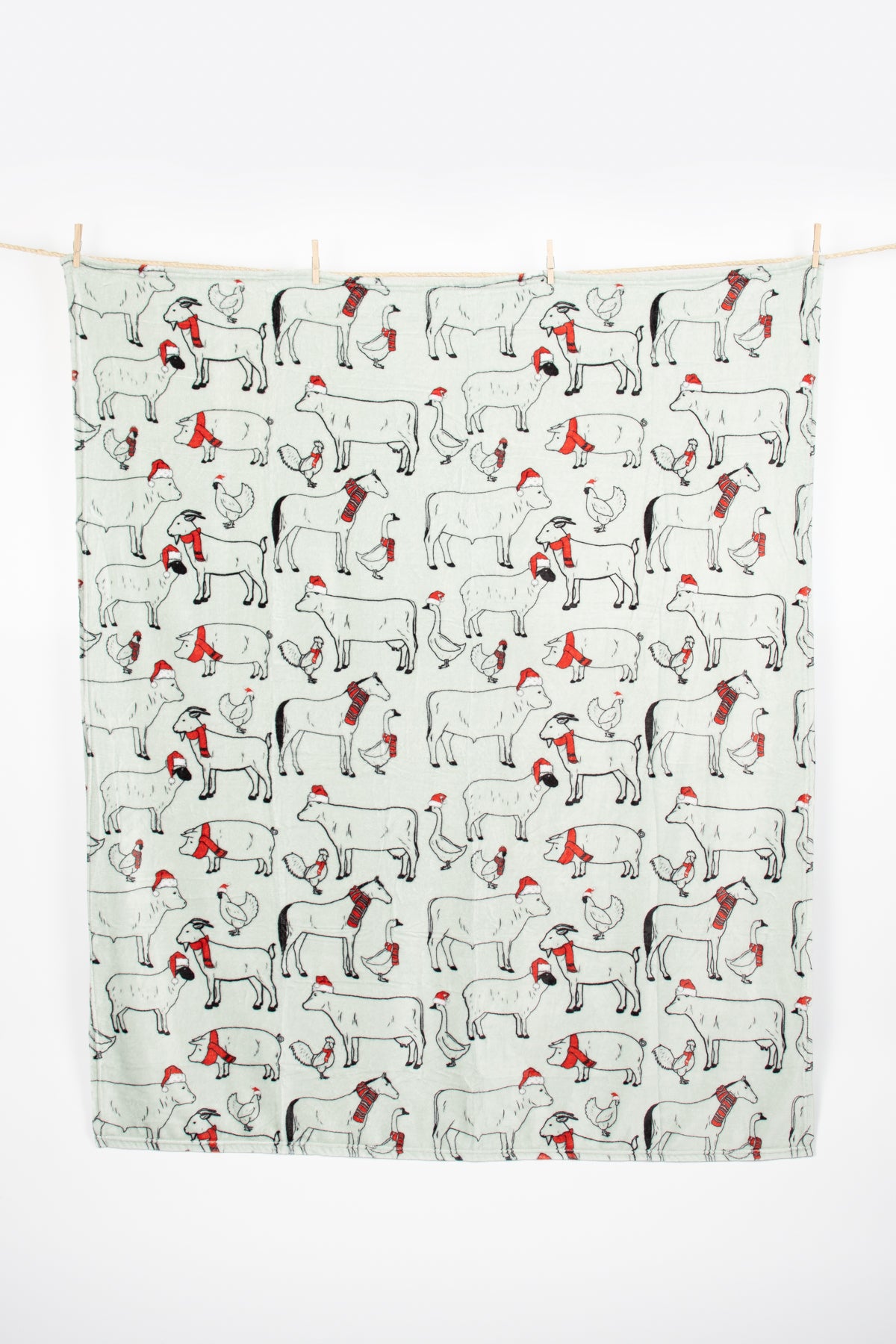 Filthy Animals Christmas Plush Blanket
