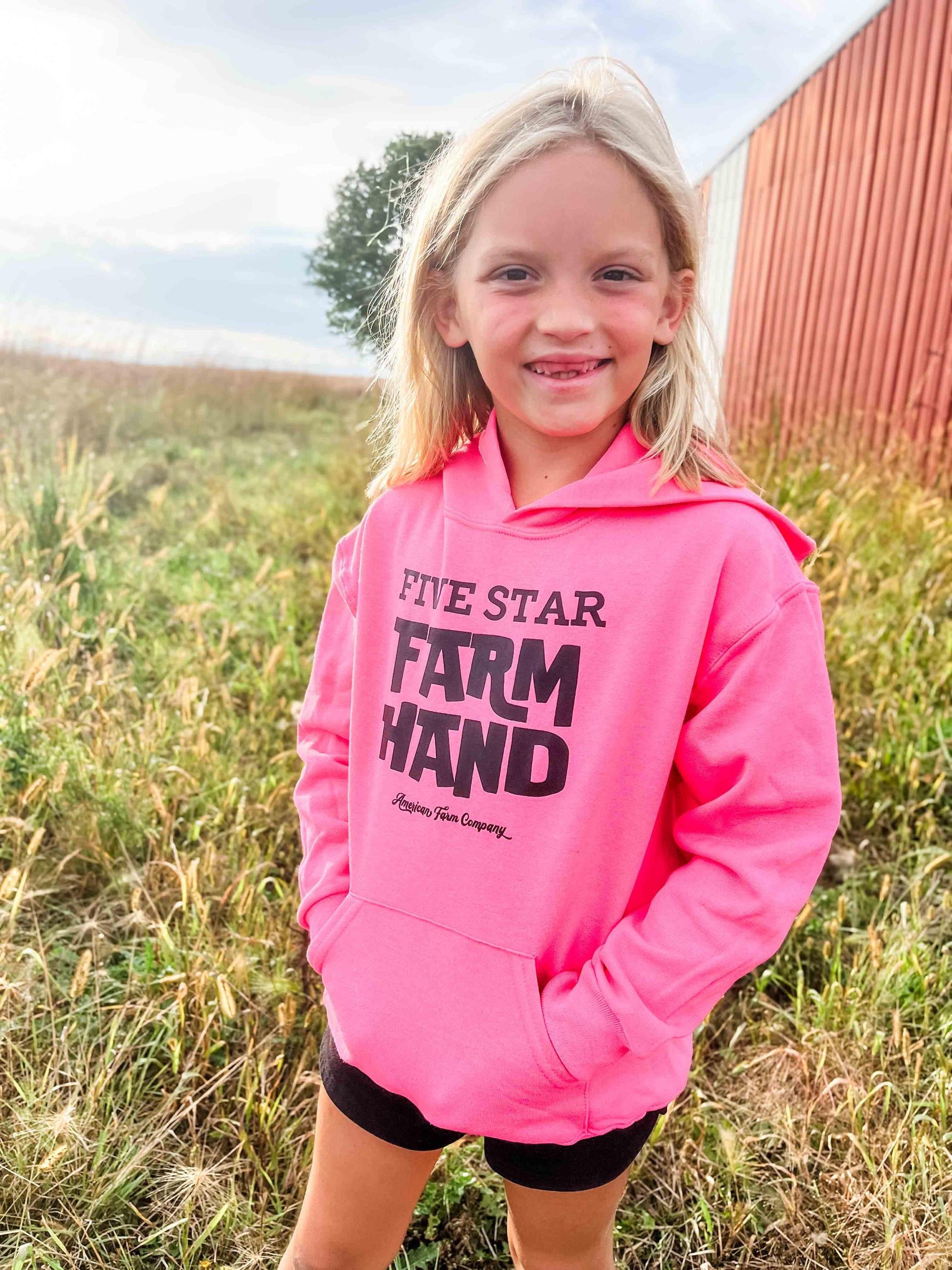 Five Star Farm Hand Neon Youth Hoodies - American Farm Company