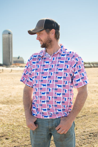 Flags & Steers Performance Polo