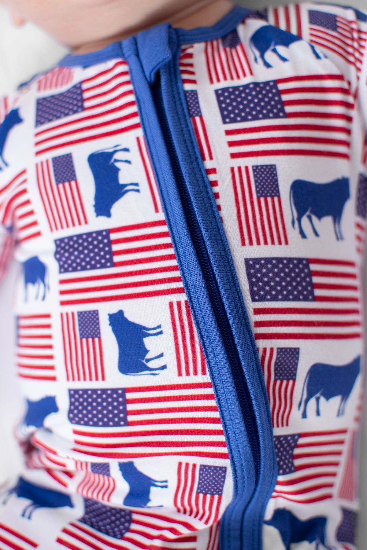 Flags & Steers Baby Bamboo Zippy