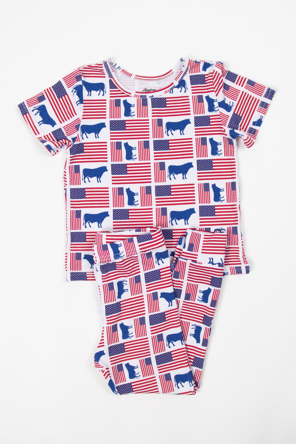 Flags & Steers Toddler/Youth Bamboo Pajama Set