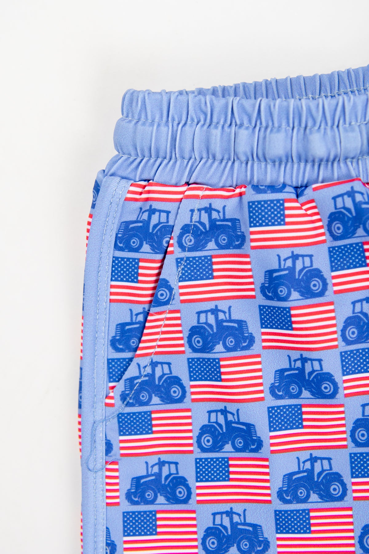 Flags & Tractors Baby Swim Trunk
