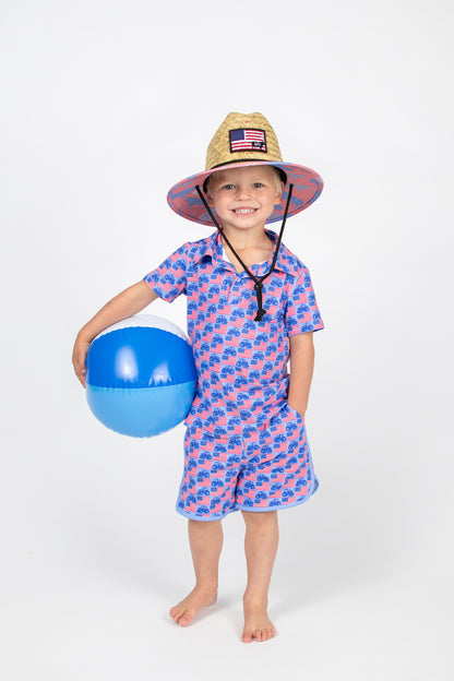 Flags & Tractors Toddler/Youth Swim Trunk