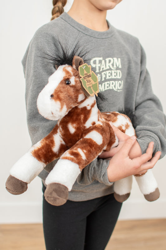 Floppy Painted/Pinto Horse Stuffed Animal Plush - 16"