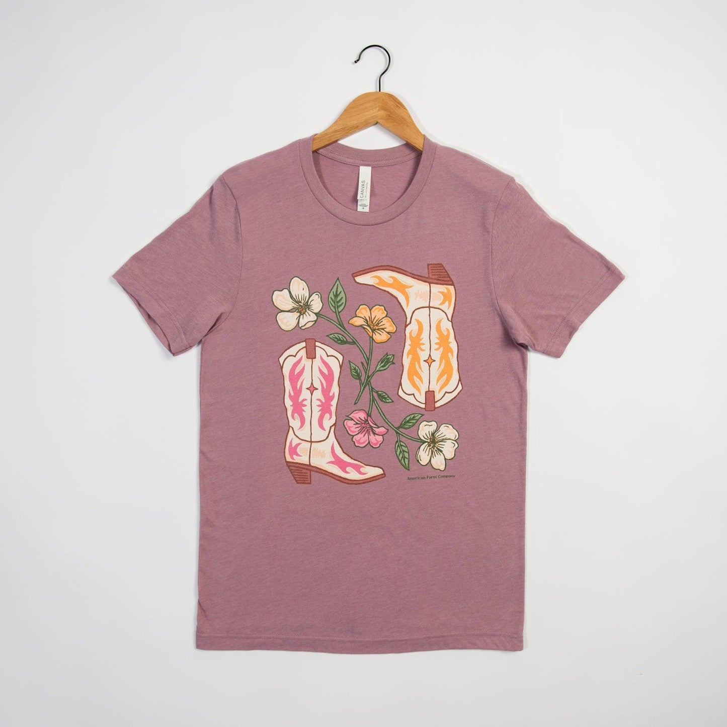 Floral Cowgirl Boots Tee - American Farm Company