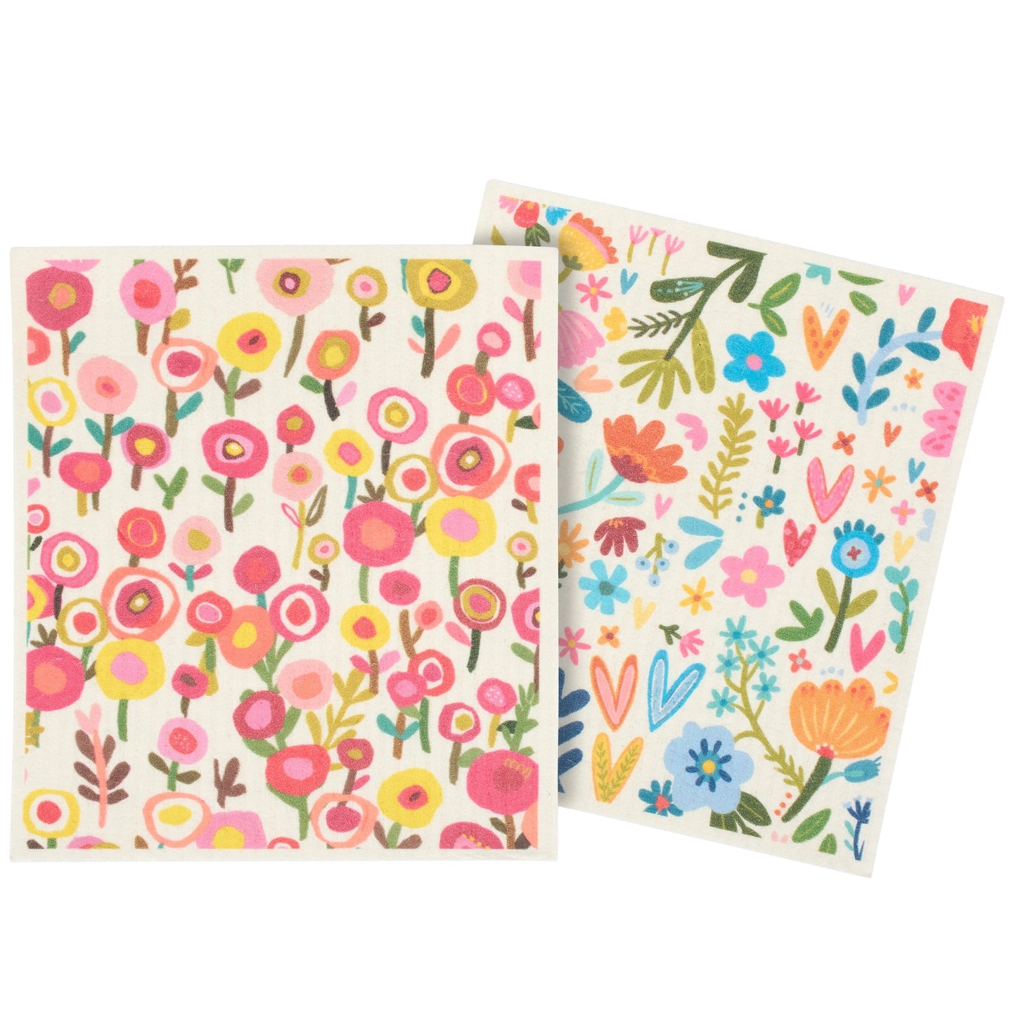 Floral Swedish Dishcloth Set