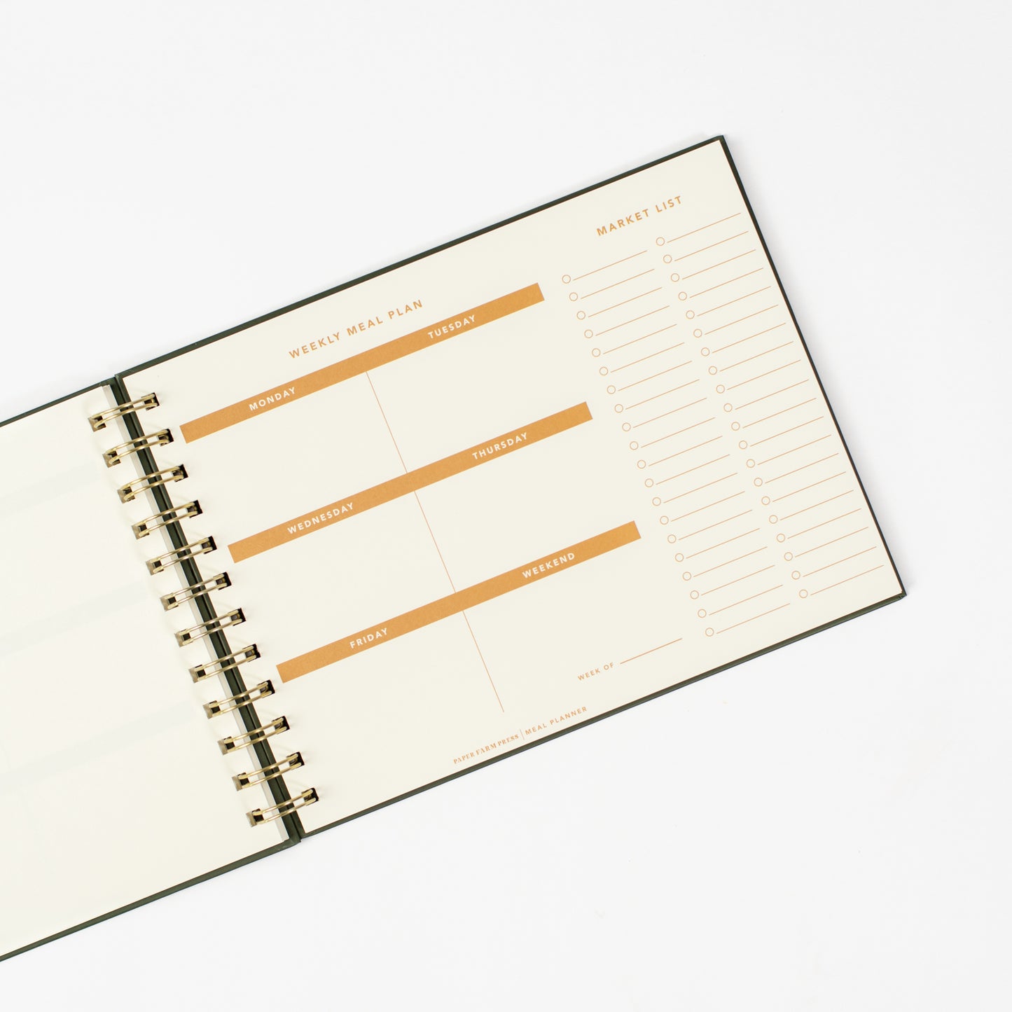 Floral Farm Fresh Weekly Meal Planner