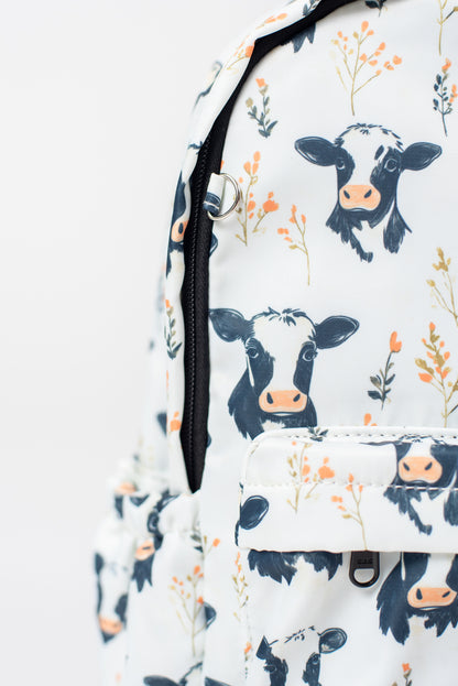 Floral Holsteins Backpack *PREORDER*