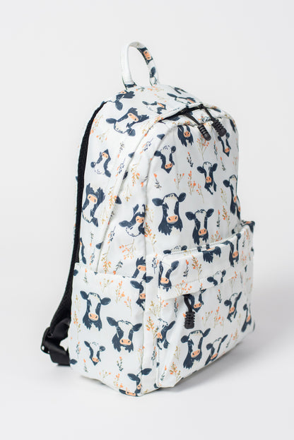 Floral Holsteins Backpack *PREORDER*