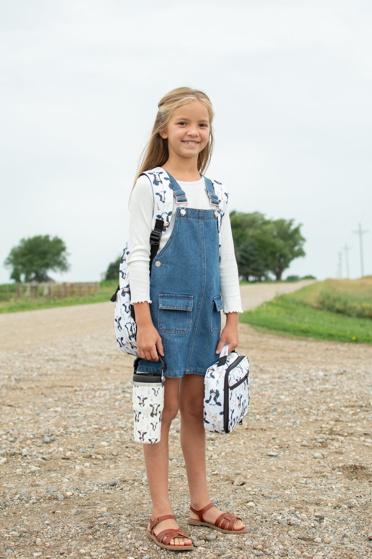 Floral Holsteins Backpack