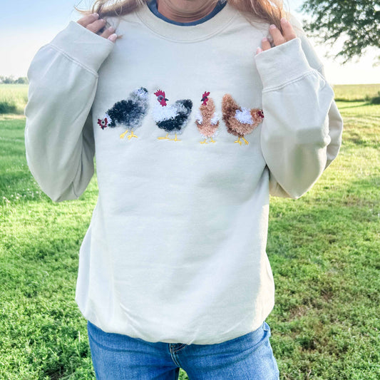 Fluffy Chicken Crewneck