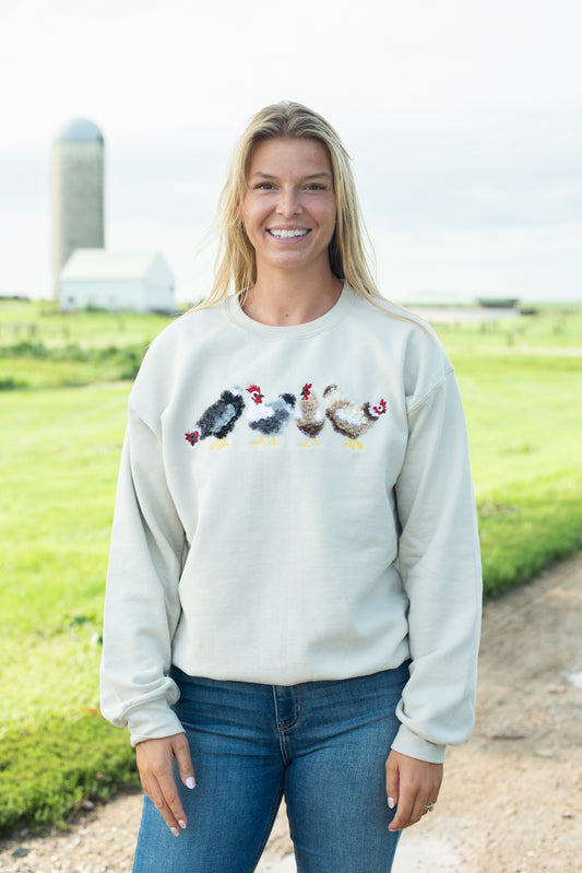 Fluffy Chicken Crewneck