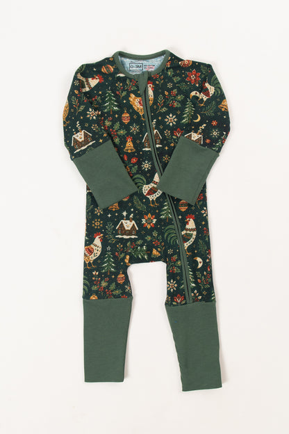 Folk Christmas Chicken Baby Zippy *Preorder*