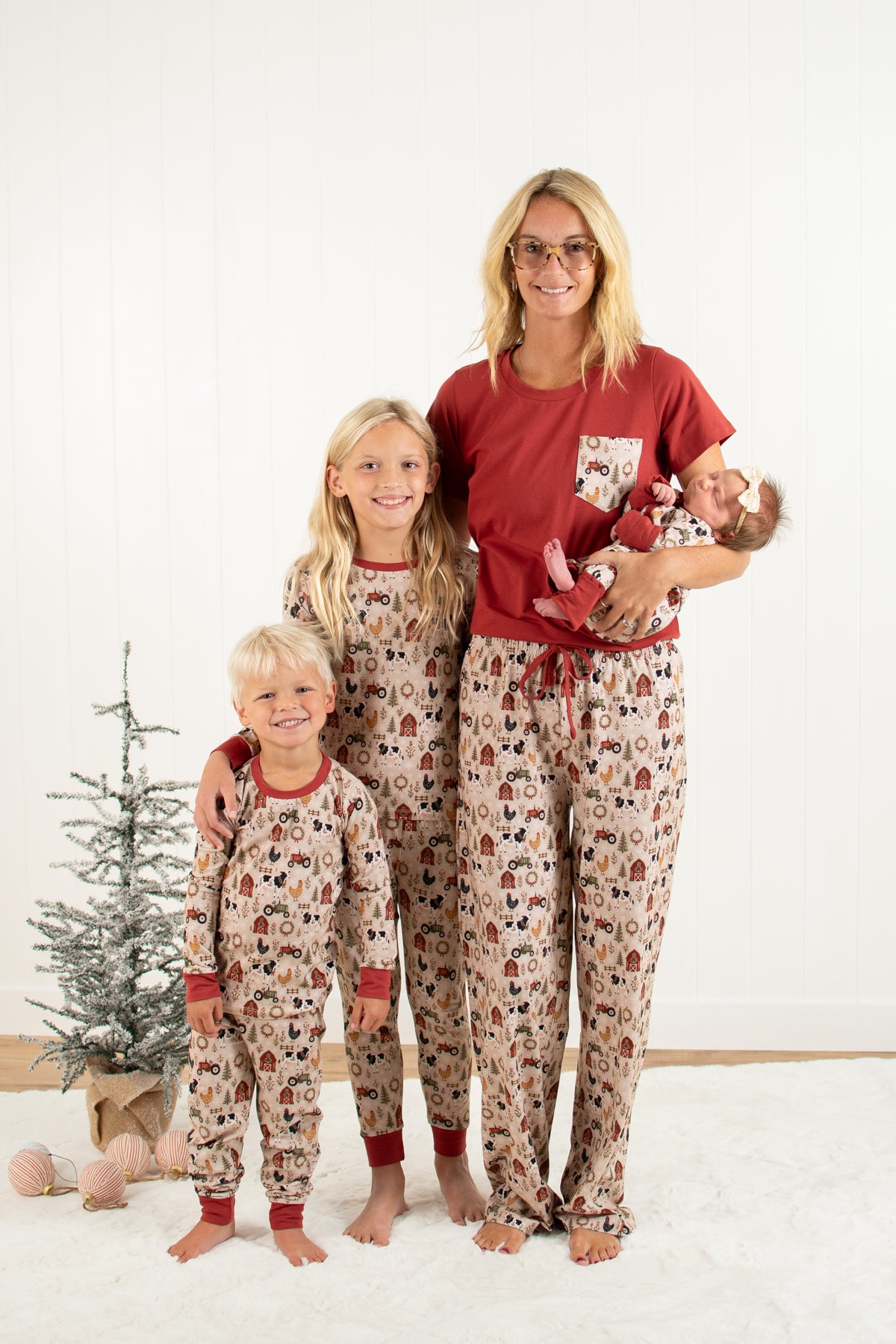 Folk Farm Christmas Animals Baby Zippy *Preorder*