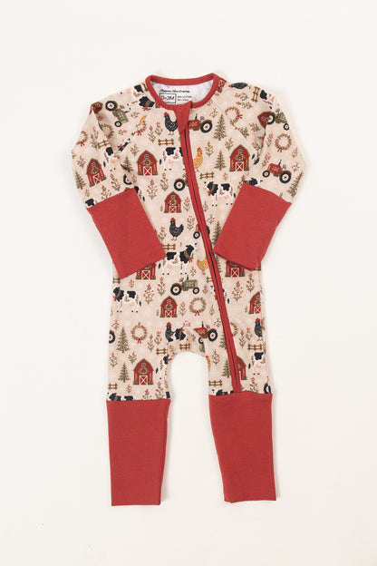 Folk Farm Christmas Animals Baby Zippy *Preorder*