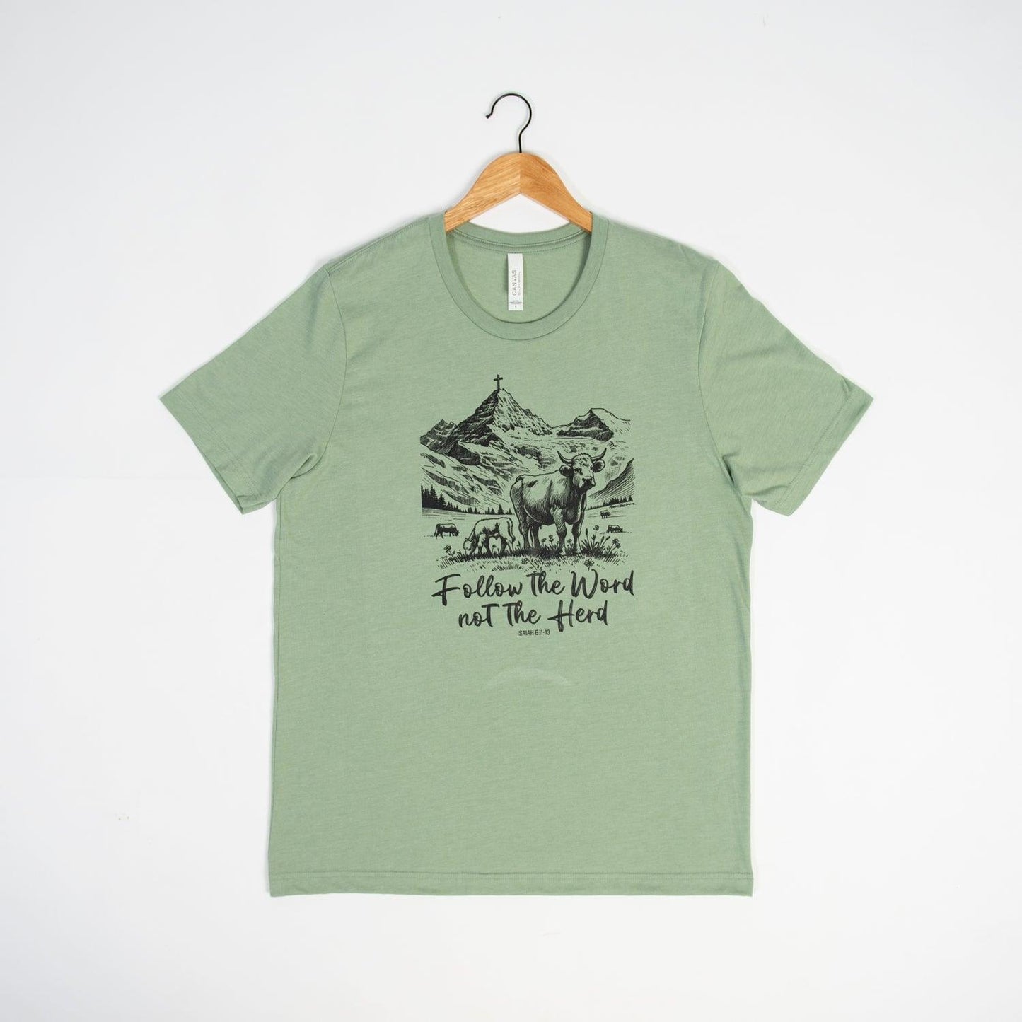 Follow the Word, Not the Herd Sage Tee - American Farm Company
