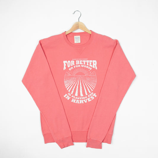 'For Better or For Worse' Coral Crewneck