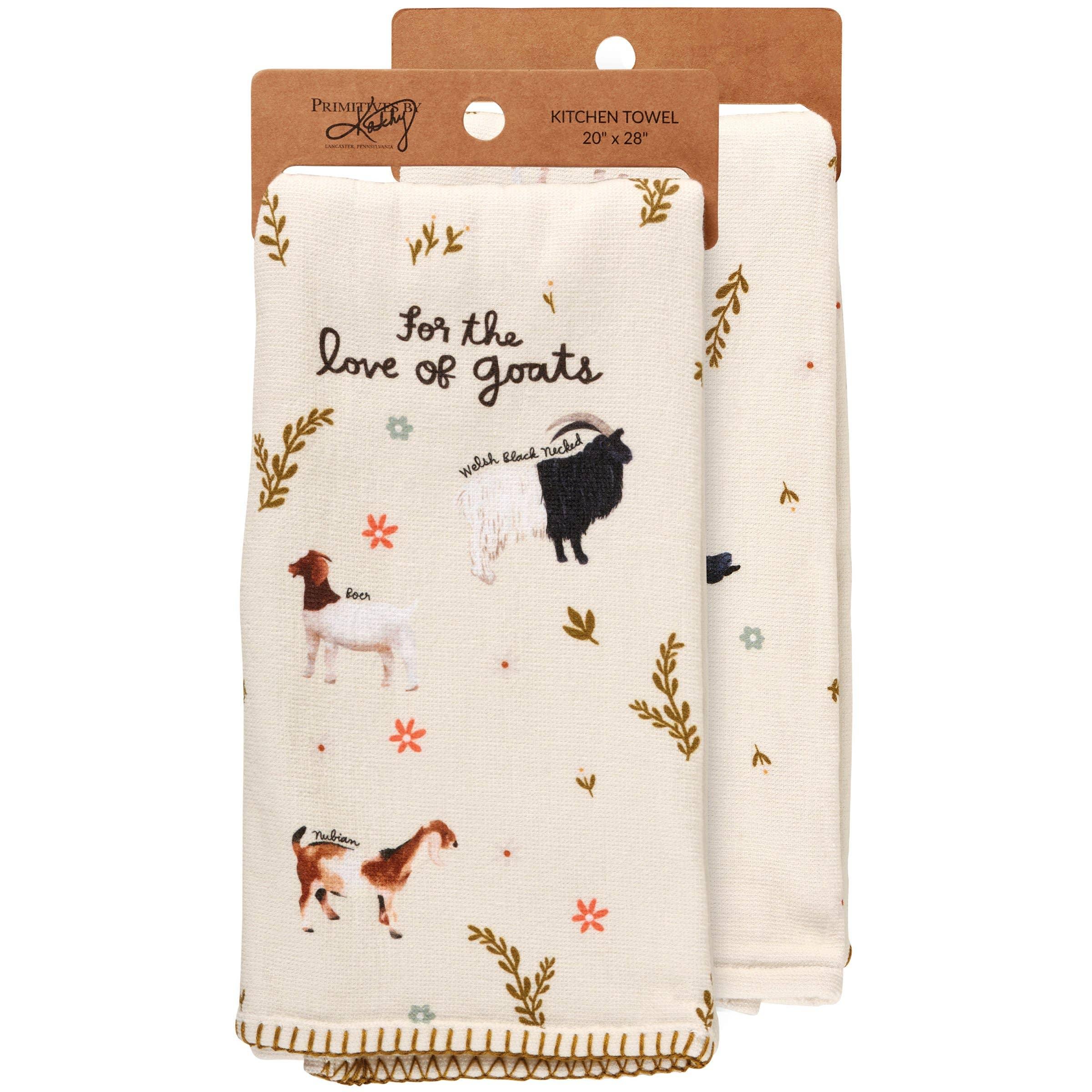 For The Love Of Goats' Kitchen Towel