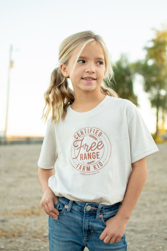 'Free Range Farm Kid' Toddler/Youth Tee