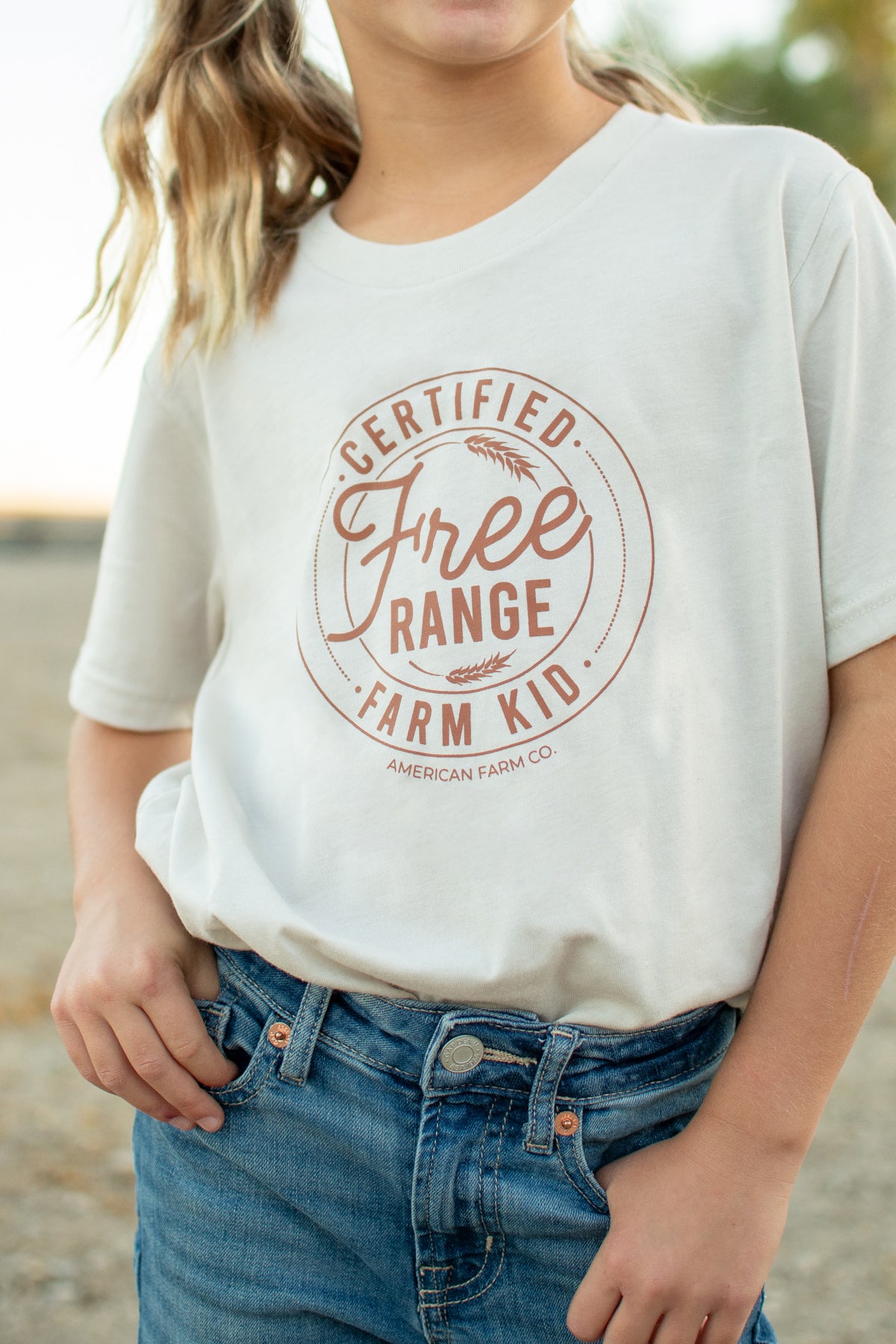 'Free Range Farm Kid' Toddler/Youth Tee