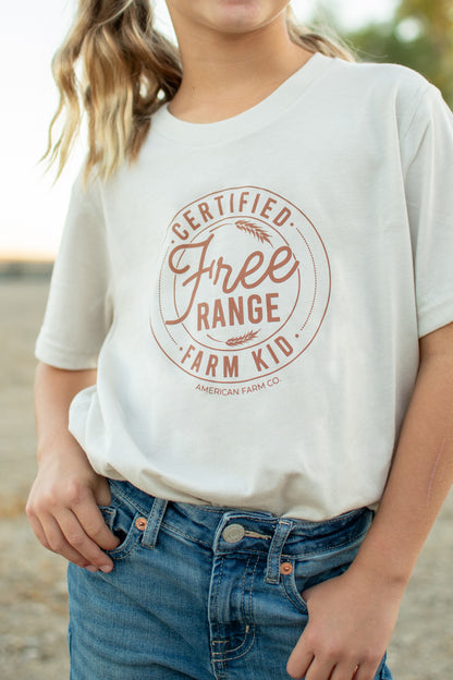 'Free Range Farm Kid' Toddler/Youth Tee