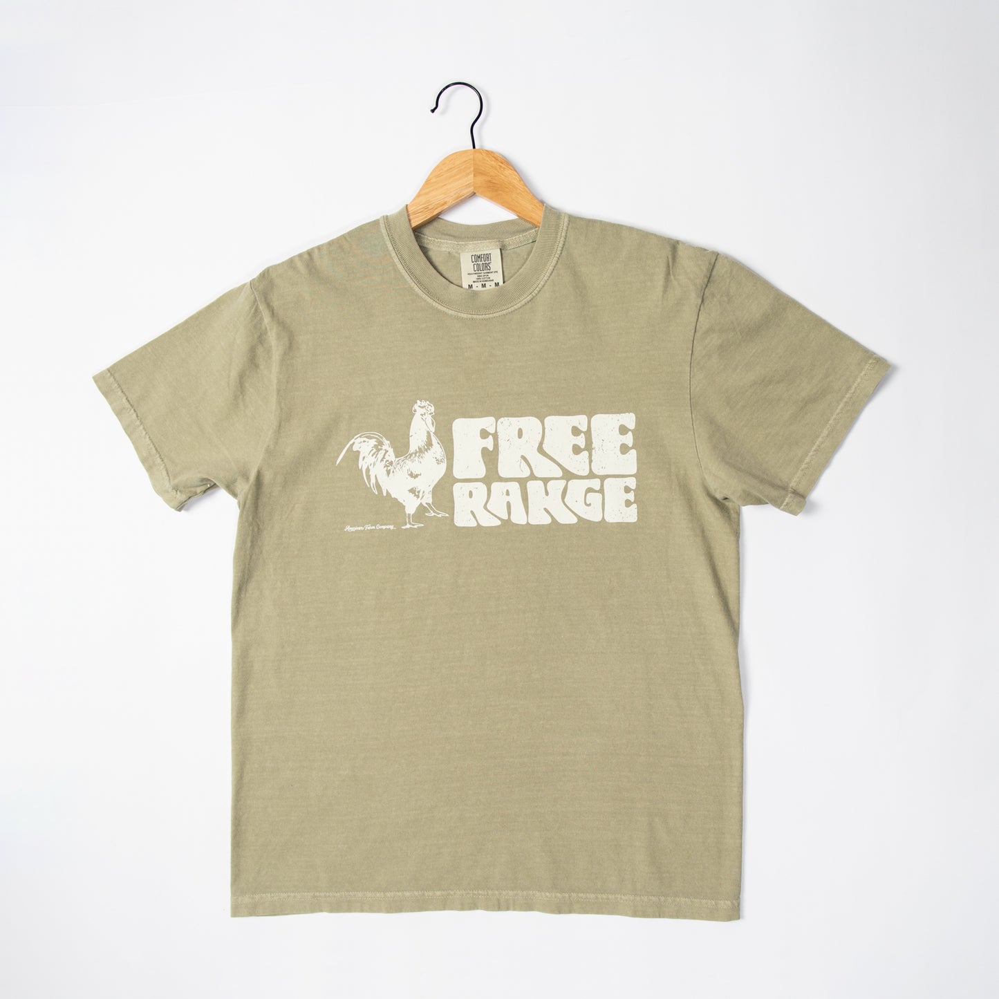 'Free Range' Olive Tee