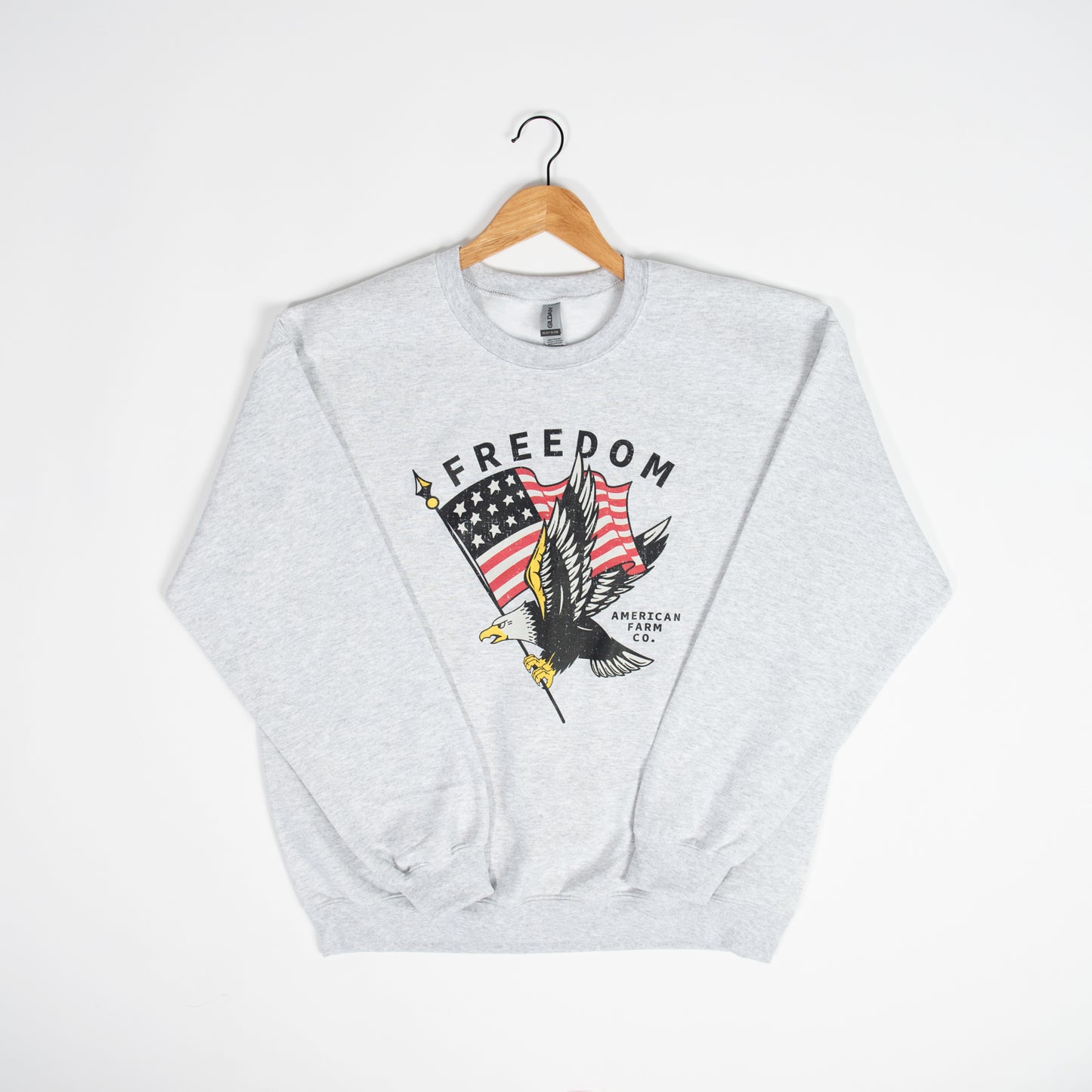 ‘Freedom’ Flag Ash Crewneck