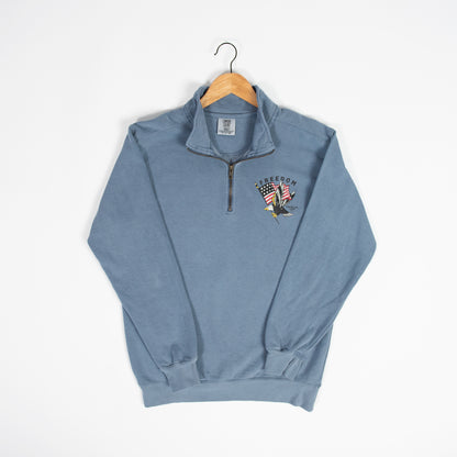 ‘Freedom’ Flag Blue 1/4 Zip