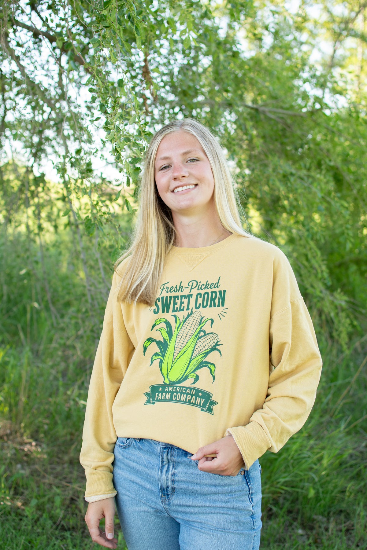 'Fresh-Picked Sweet Corn' Crewneck