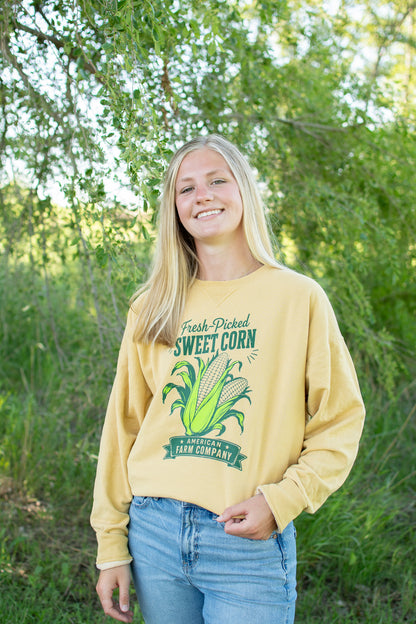 'Fresh-Picked Sweet Corn' Crewneck
